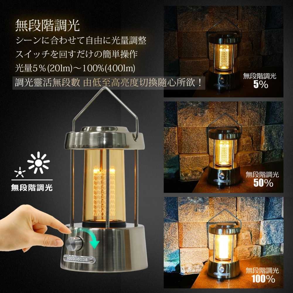 日本 【GOODGOODS】DS-M5E銀雲 SILVER HAZE金屬露營燈, , large
