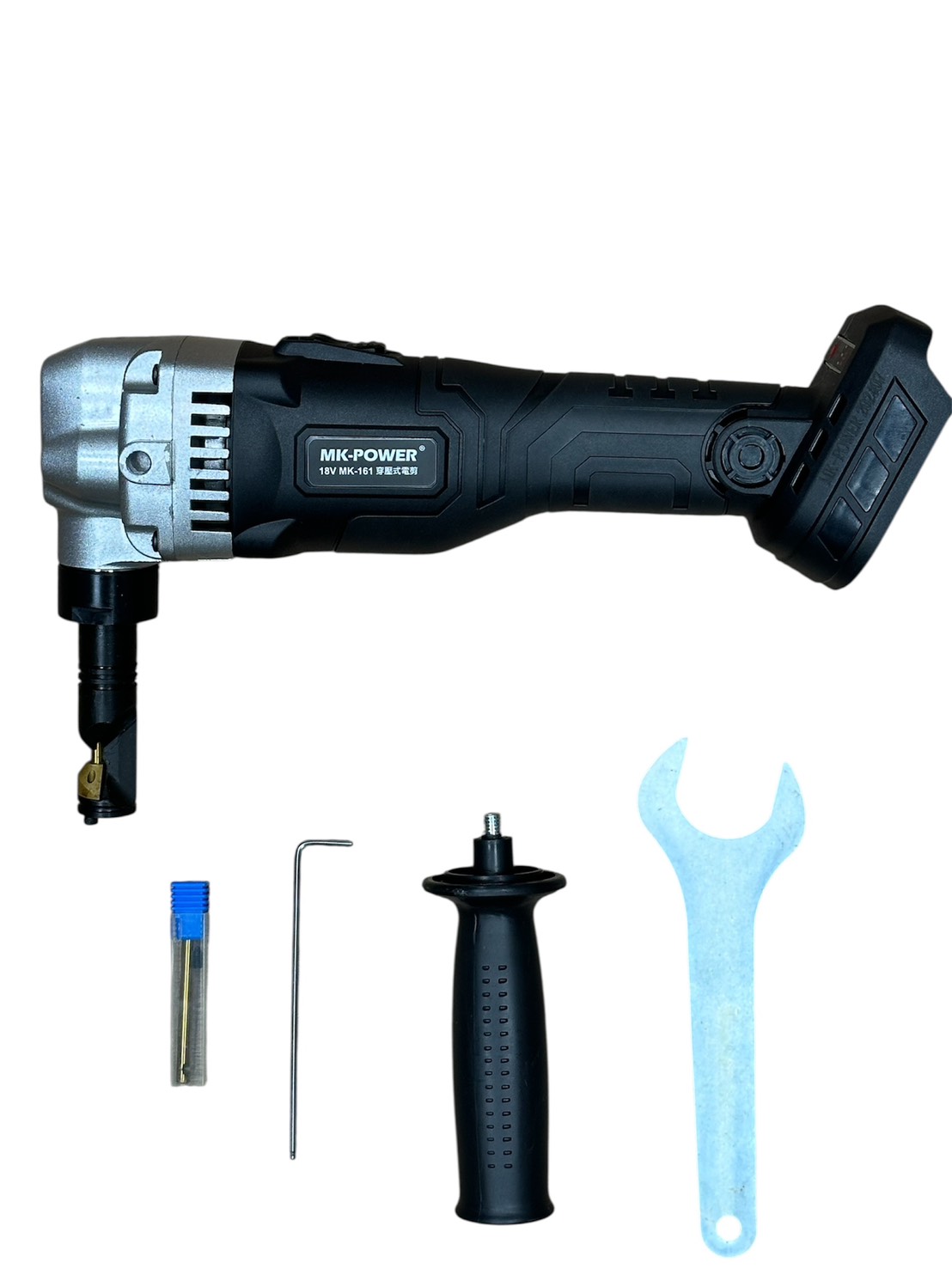 WIN五金 MK-POWER 18V無刷壓穿式電剪 <MK-161+4.0電池組> 鍍鈦撞針 浪板剪 可剪白鐵板 鋁板 鐵皮剪 鐵工, , large