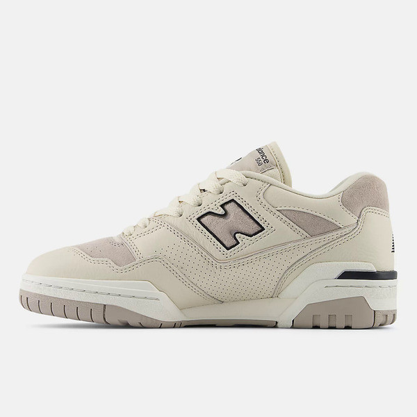 Kixpress-New Balance 女 休閒鞋 B楦 運動 復古 皮革 NB 550 簡約 流行 穿搭 杏灰 [BBW550RB], , large