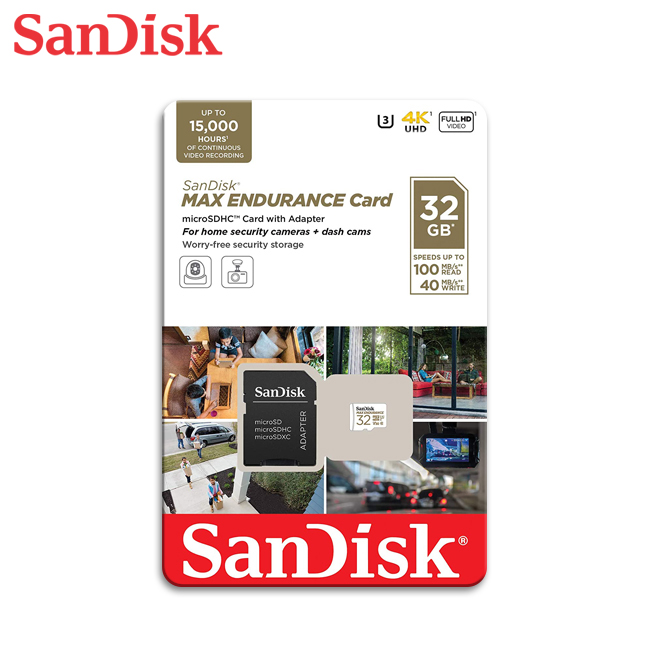 【SanDisk】MAX ENDURANCE 32G UHS-I V30 U3 microSDHC 記憶卡, , large