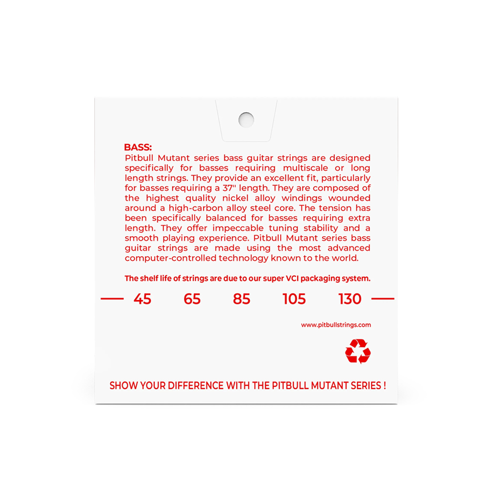 PITBULL STRINGS MEB 5L 45-130 四弦貝斯套弦【敦煌樂器】, , large