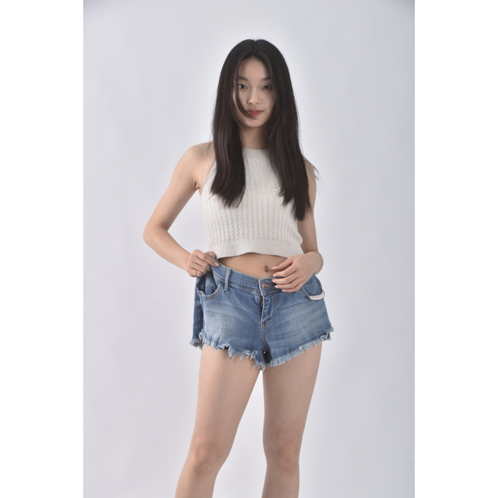 (3XL) hollister丹寧牛仔棉質藍色短褲二手衣