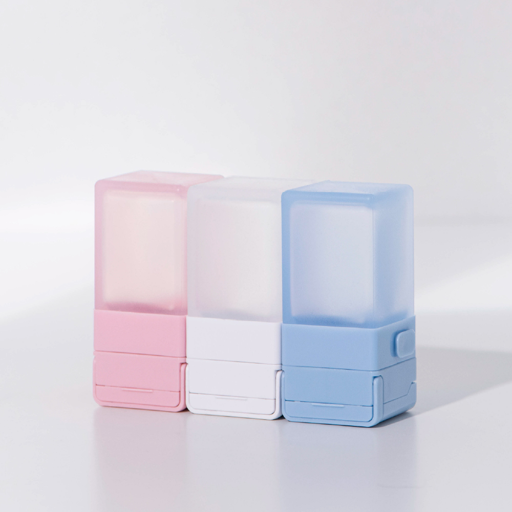 Suzzi CUBIC Travel Bottle - White - S 50ml - Three Piece Travel Set, , large
