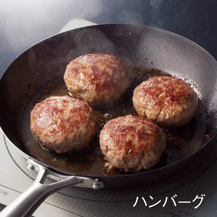 【vitacraft】日本製窒化鐵 無塗層單柄鐵製平底鍋 28cm(Super Iron系列), , large
