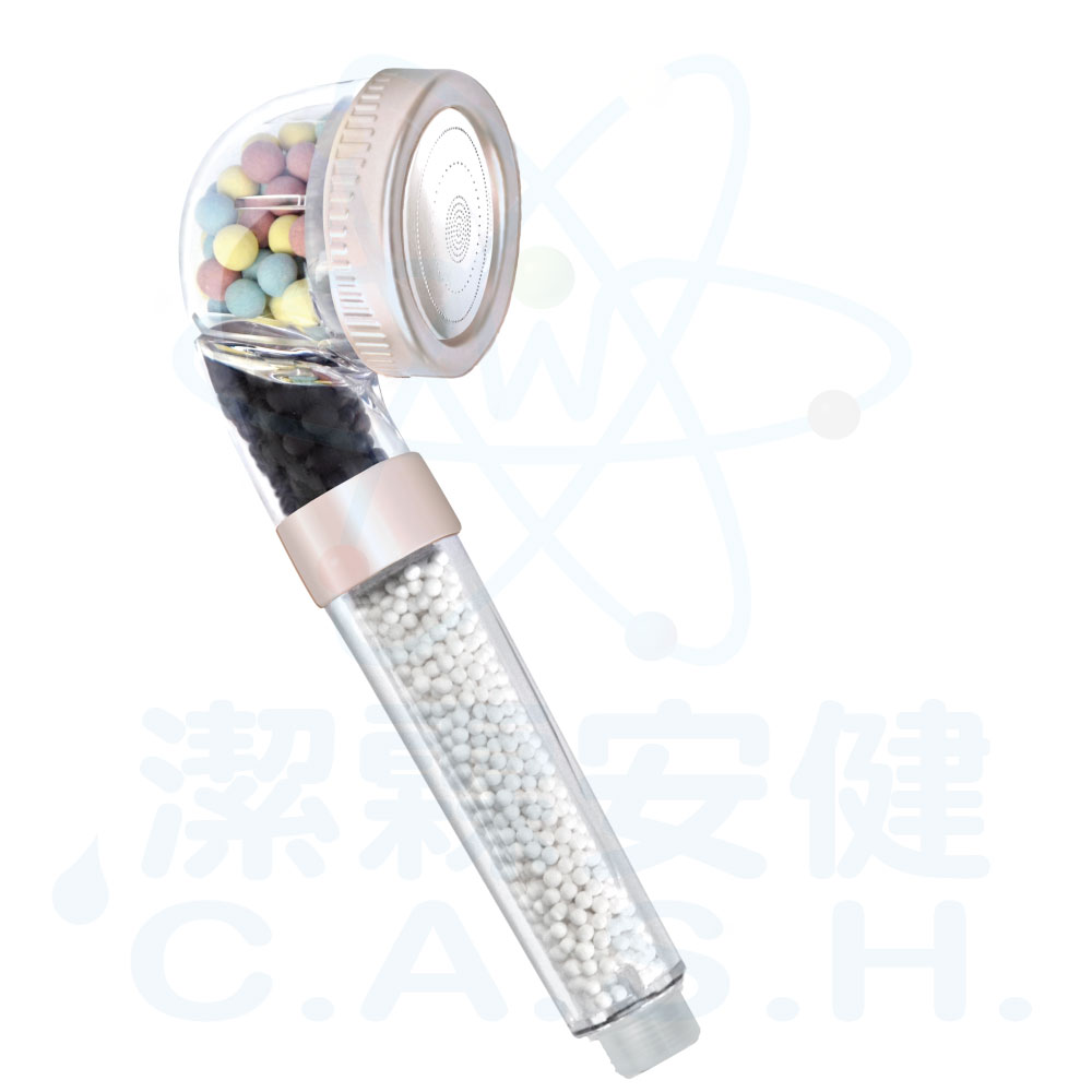 Jielin Anjian Waterfall Negative Ion Shower Water Purifier - Elegant Silver Rose, , large