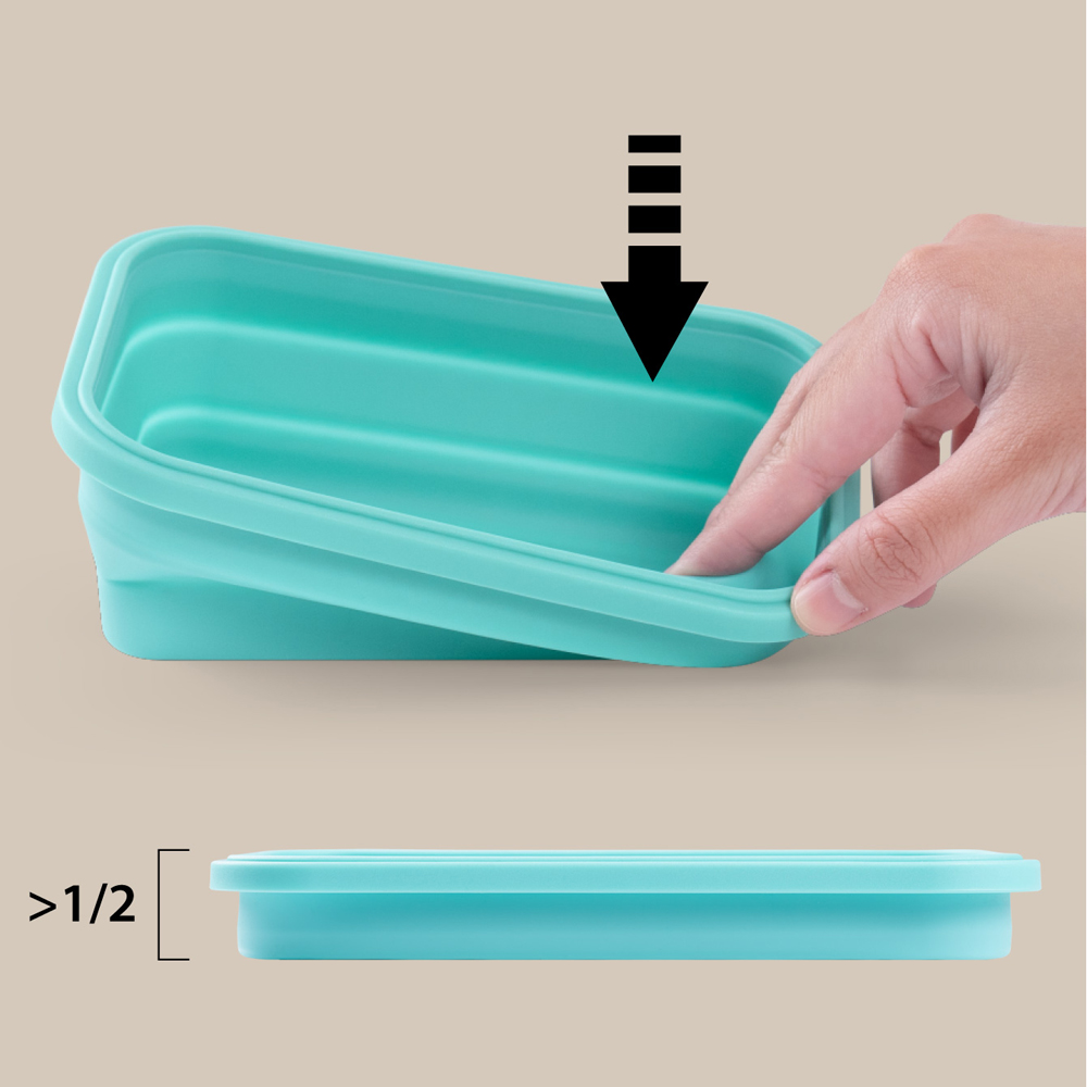 Silicone Foldable Food Container-PEN-12, , large