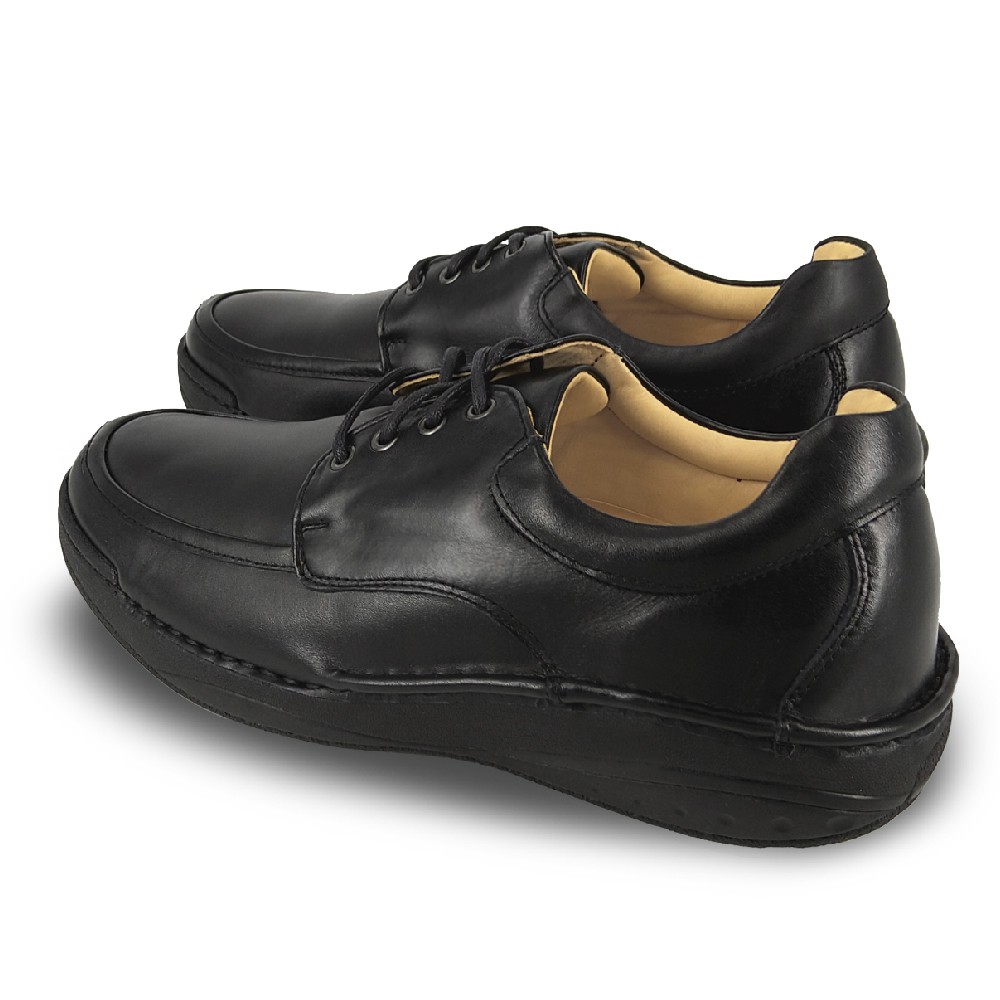 FRIGATE BIRD 手工紳士男鞋 商務皮鞋 正式皮鞋 綁帶皮鞋 真皮鞋墊 Q彈 透氣 排濕 除臭 避震 減壓 黑, , large