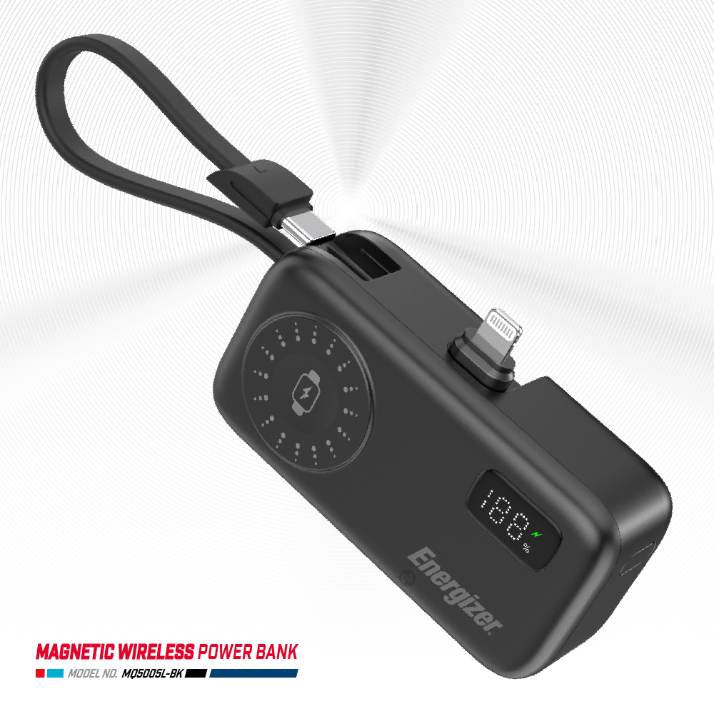 Energizer MQ5005L 4-in-1 Fast Charging Power Bank 4900mAh 17.8Wh Black, , large