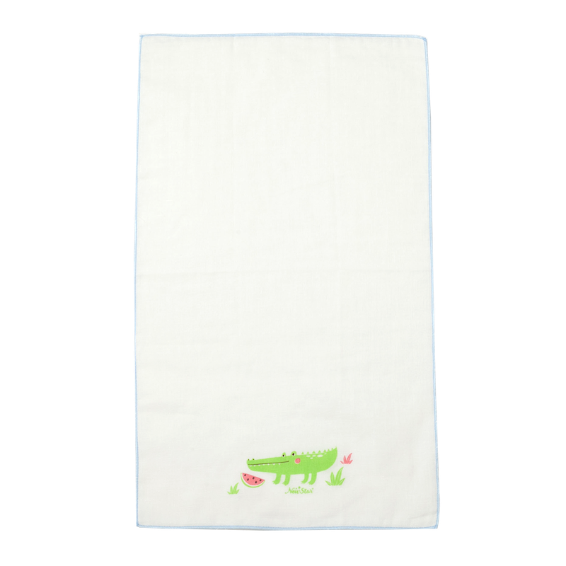 親膚純棉紗洗澡巾(2條入)-恐龍/狐狸/鱷魚, , large