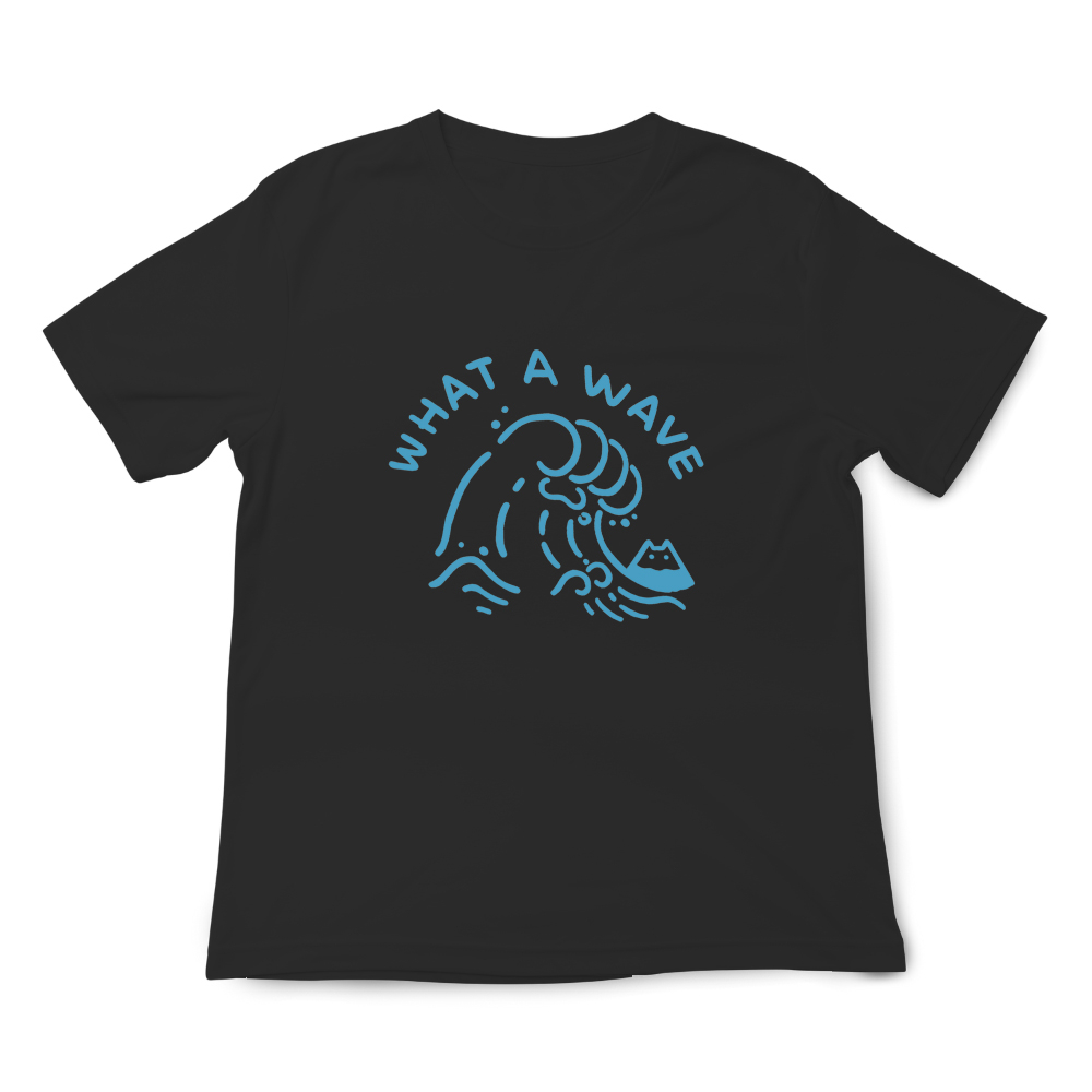 JZ TEE Cat Paws-Waves Graphic Tee, , large