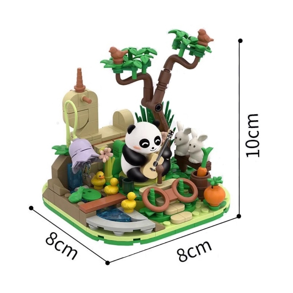  [Brick Republic]NO 8102 Panda in Concert (Educational Building Blocks), , large