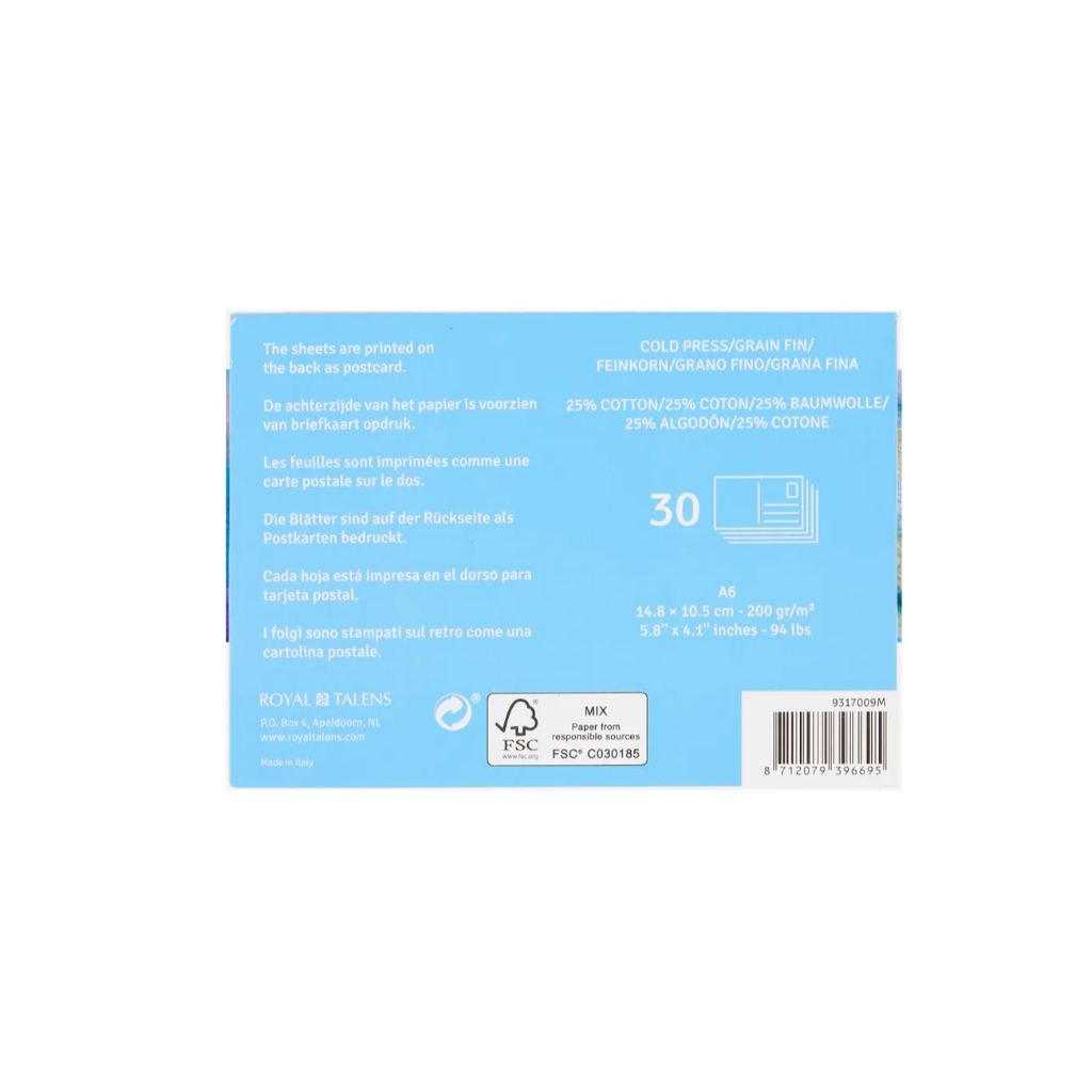 *需預訂 Royal Talens art creation 明信片水彩畫本 200G(9317009M), , large