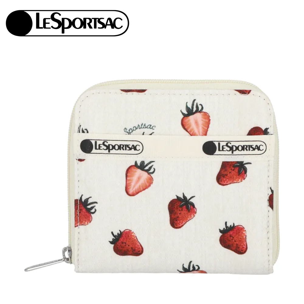 |快速出貨|Lesportsac Compact Zip Wallet 極簡輕薄錢包 送禮推薦-莓果輕舞