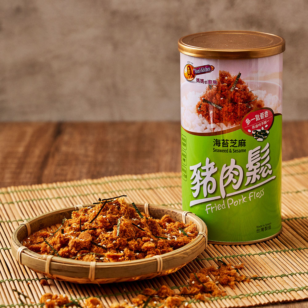 [ 媽媽的廚房 ] 豬肉鬆海苔芝麻口味 200克 x 12罐, , large