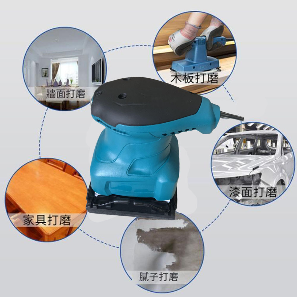 方形砂光機110V-藍, , large