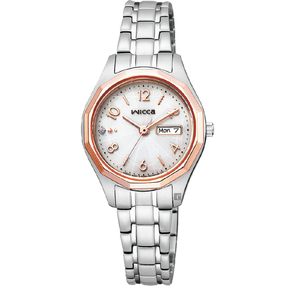CITIZEN 星辰 Wicca 太陽能時尚女錶-26.5mm KH3-533-11, , large