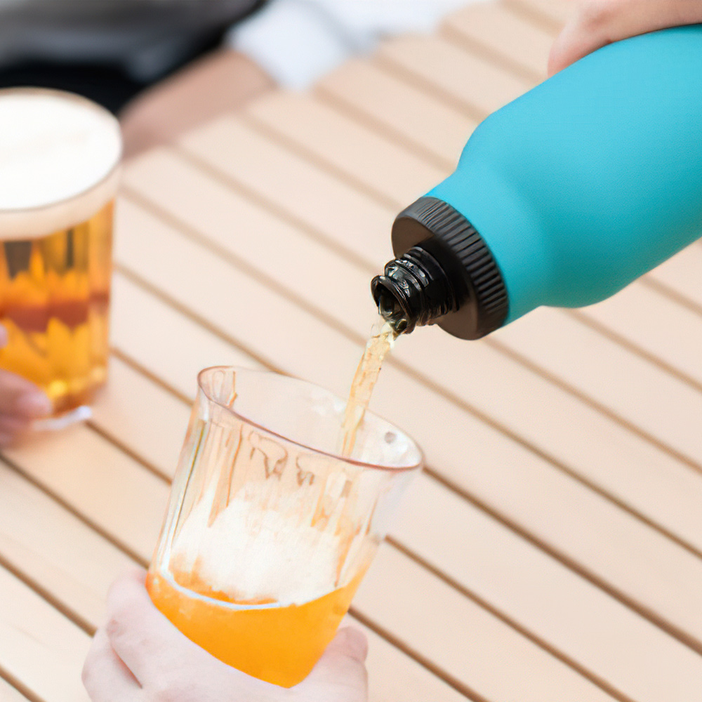 【日本孔雀Peacock】氣泡水 汽水 碳酸飲料 專用 316不鏽鋼保溫杯600ML-任選色(抗菌加工), , large