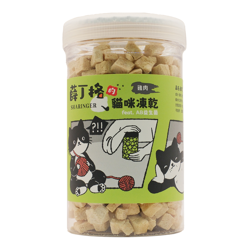 【SHARINGER 薛丁格】益生菌貓咪凍乾120g -雞肉丁, , large