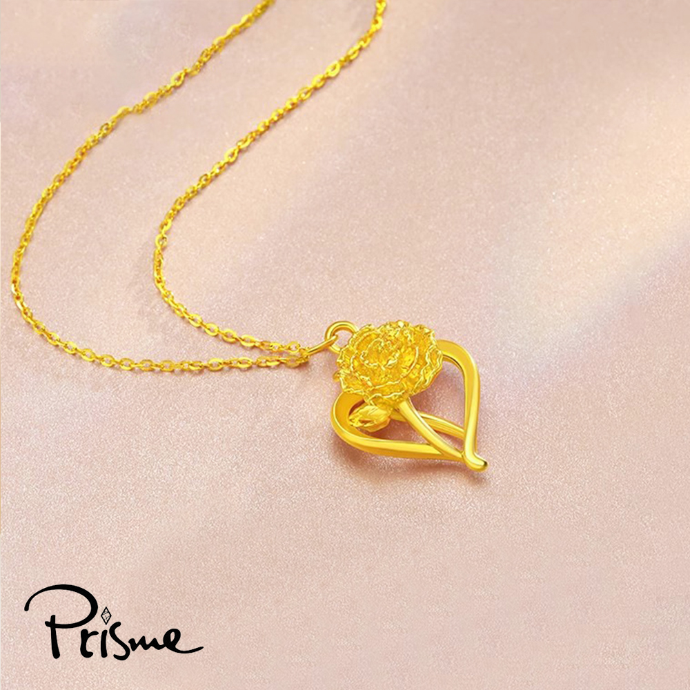 【Prisme Gold】母親節限定 馨情盛放黃金項鍊 任選 (金重約0.13錢&plusmn;0.03) 贈禮盒, , large