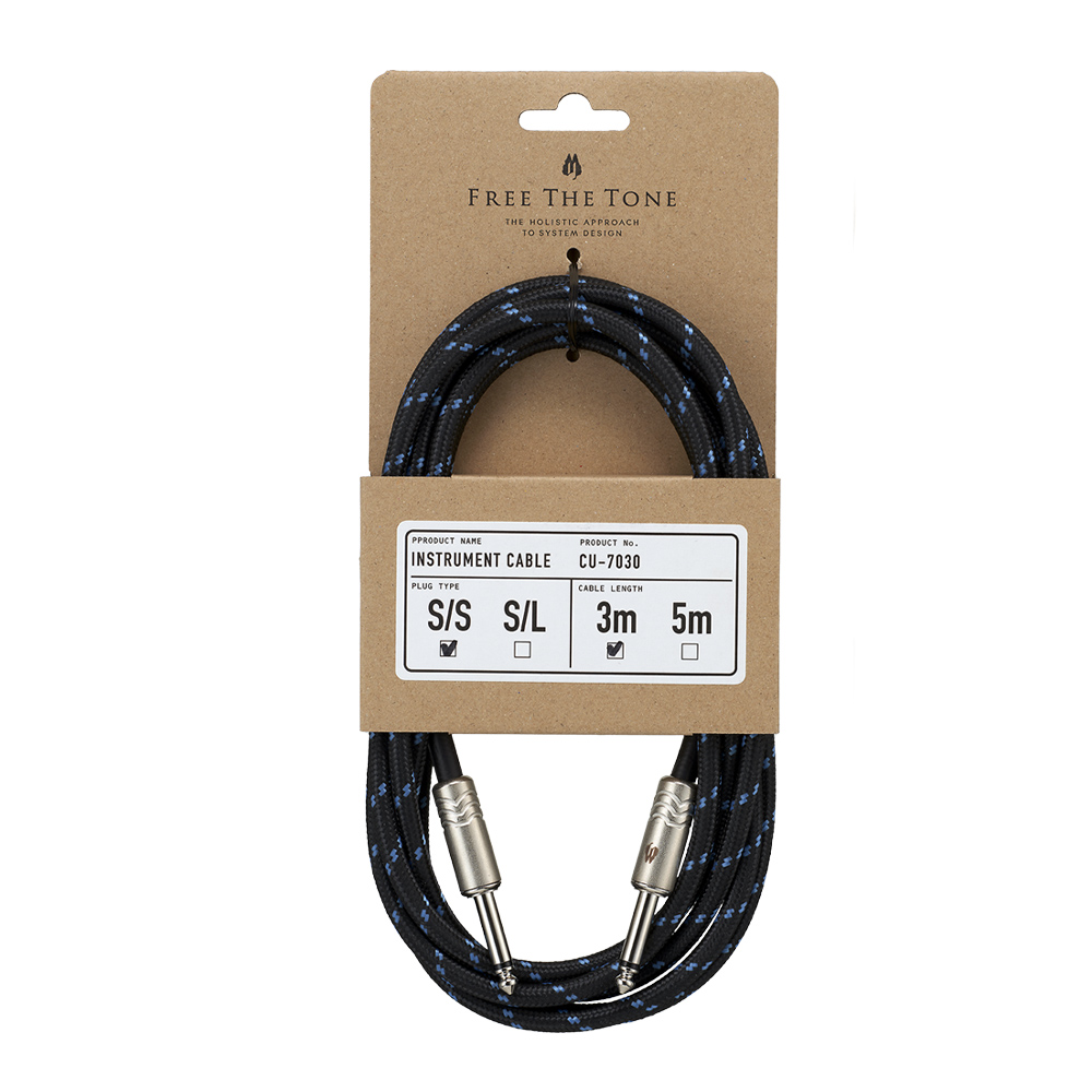 FREE THE TONE CU-7030 S/S 樂器編織導線 3米【敦煌樂器】, , large