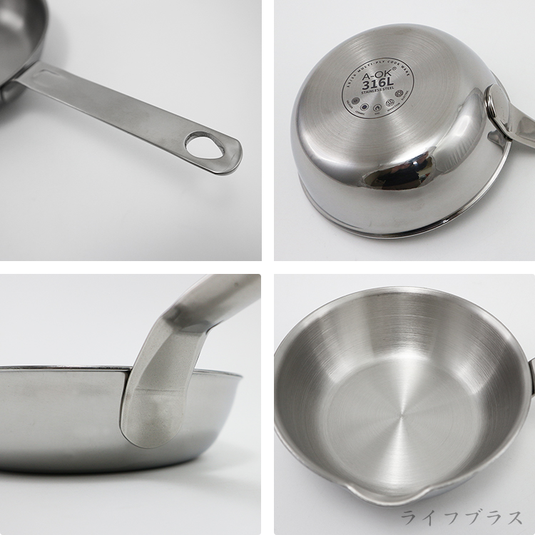 A-OK 316不鏽鋼藍寶石煎鍋-12cm-1支, , large