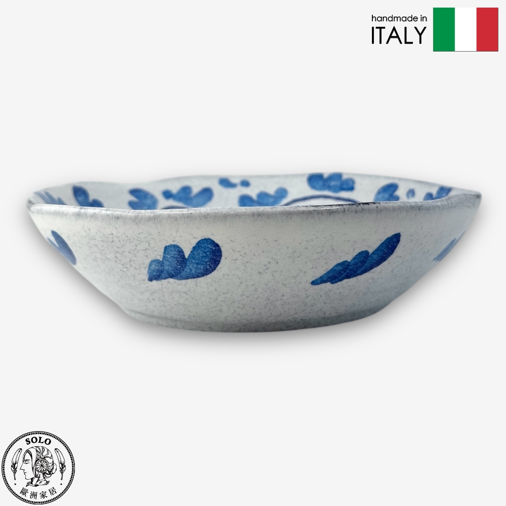 【SOLO Vintage】Modigliani Italian Pottery 19cm Pasta Plate Deep Round Plate Soup Plate Amalfi Coast Lemon Tree Series, , large