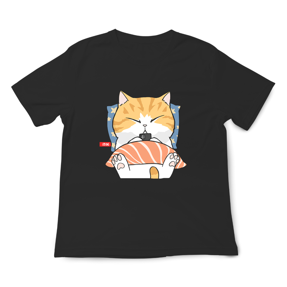 JZ TEE Husky & Cat-I Miss You Graphic Tee, , large