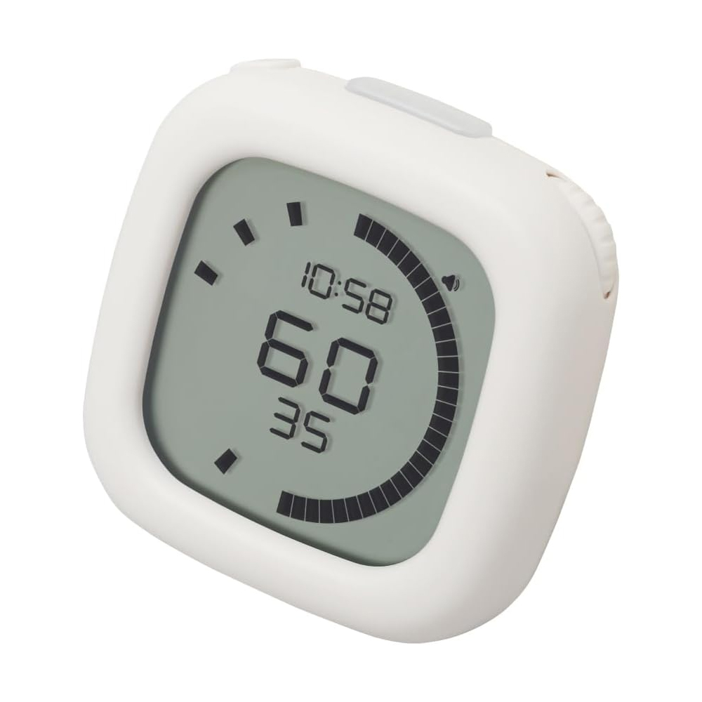 【龍品文創】SONIC SP-1118 電子時鐘倒數計時器-不附電池-白, , large