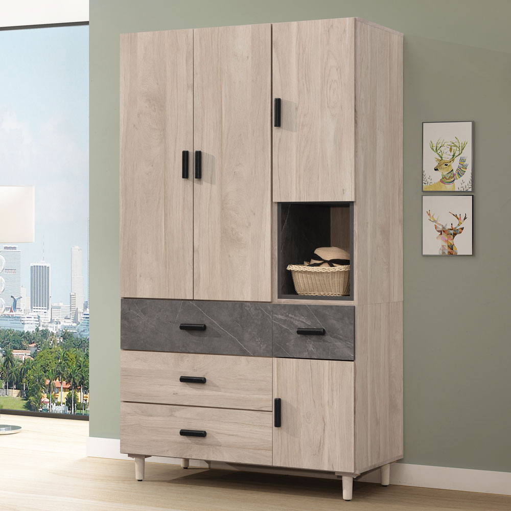 【Homelike】喜家居4x7衣櫃(2256), , large