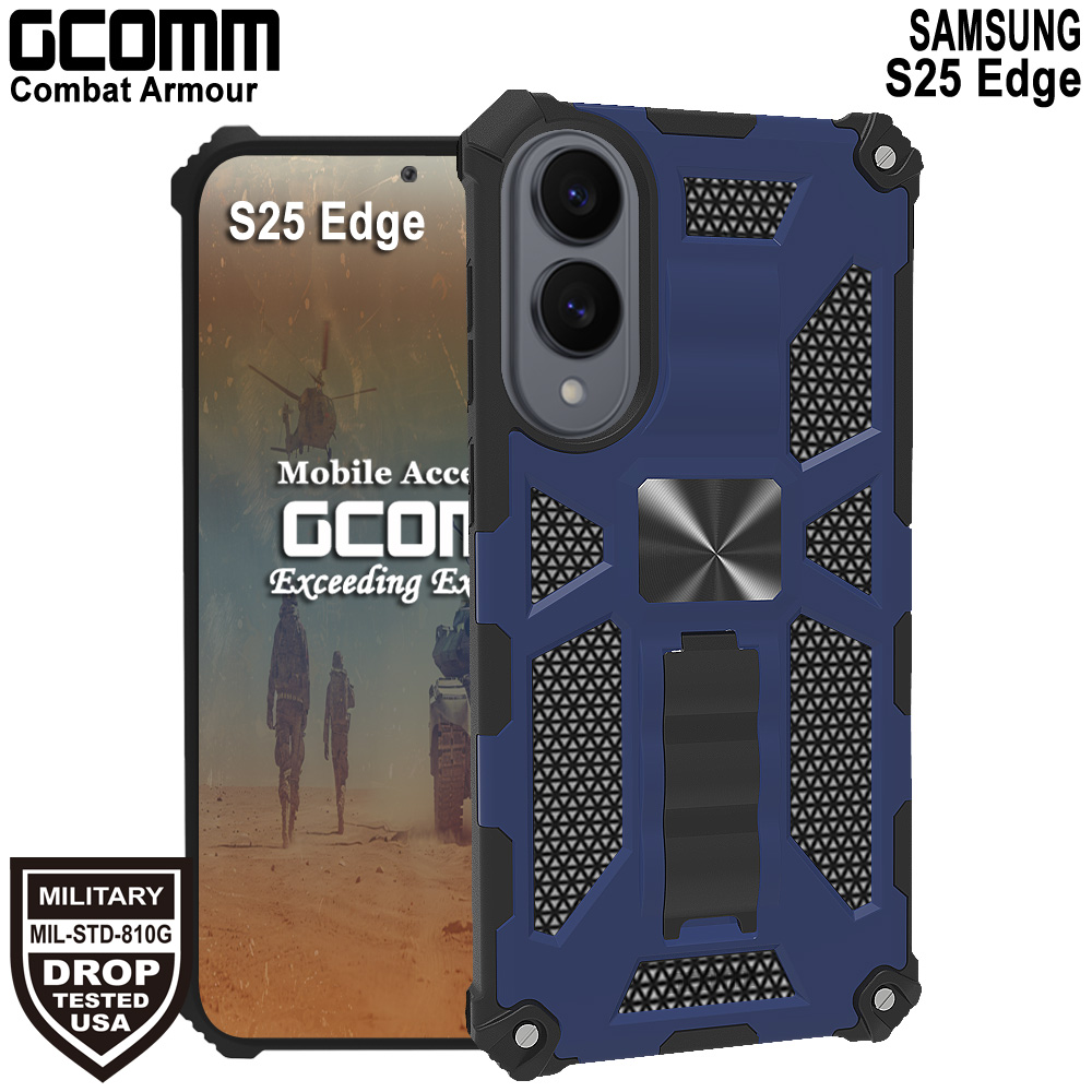 GCOMM 三星 S25 Egde 軍規戰鬥盔甲保護殼 Combat Armour 藏青戰甲, , large