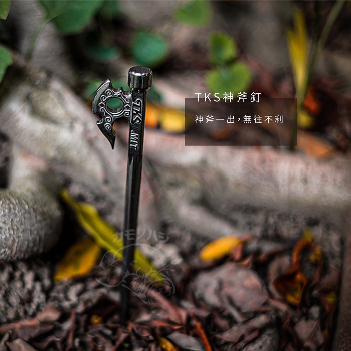 【TKS】神斧釘 22cm 親民版 神斧營釘 不銹鋼營釘 不鏽鋼釘 地釘 鍛造釘 露營帳篷釘, , large