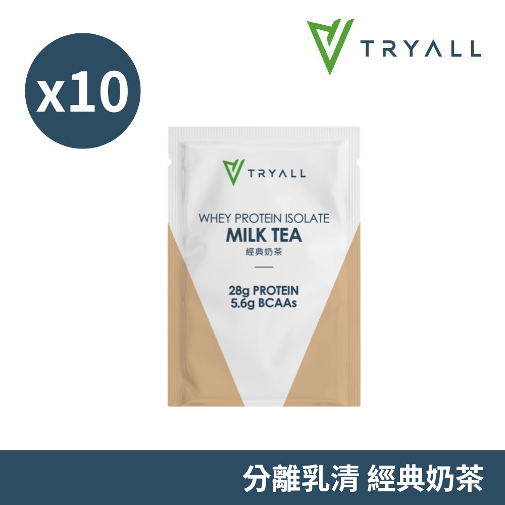 [饌元]Tryall 分離乳清蛋白10入-經典奶茶35g, , large