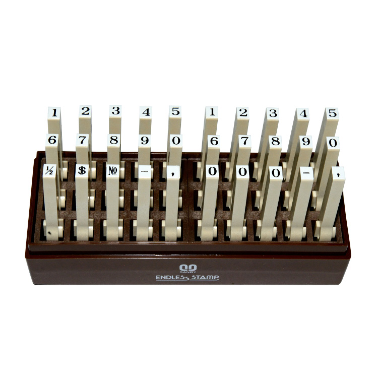 【SANBY】 數字3號 30支入 連結章 明朝體 W130 D52 H70 mm /個 EN-N3-2S, , large