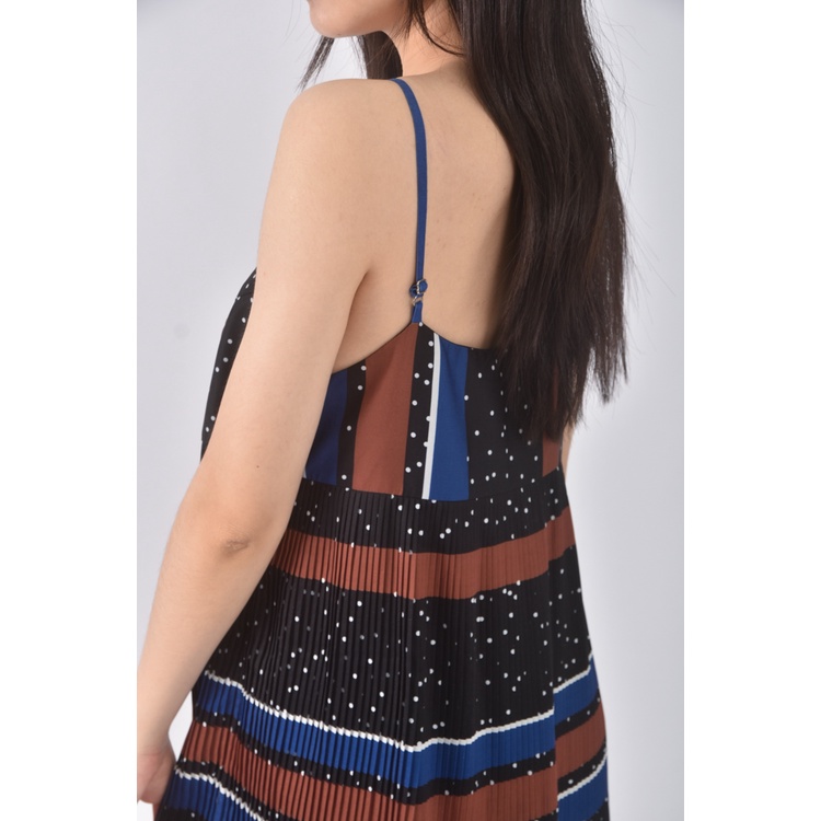 (S) moma質感條紋黑色洋裝二手衣, , large