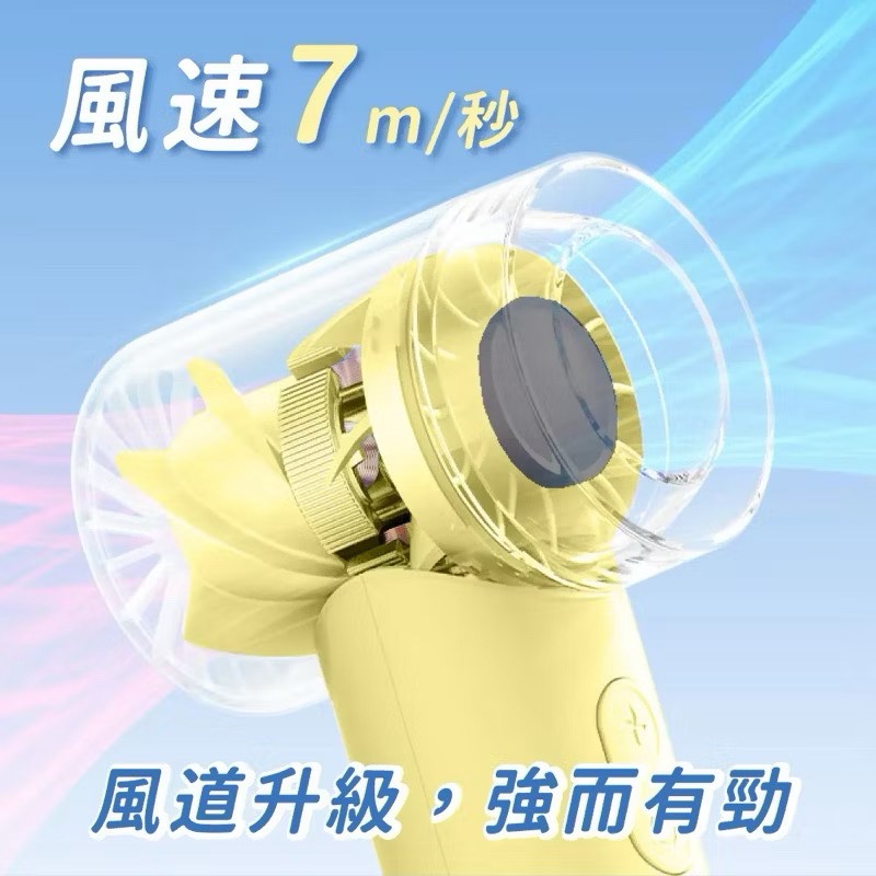 【Leo手機周邊專賣店】 KINYO  mini百檔充電風扇 / UF-3008 /  黃色, , large