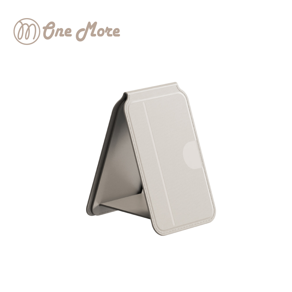 [OneMore Co., Ltd.] OneMore MagSafe Magnetic Stand Wallet - Light Gray Beige, , large