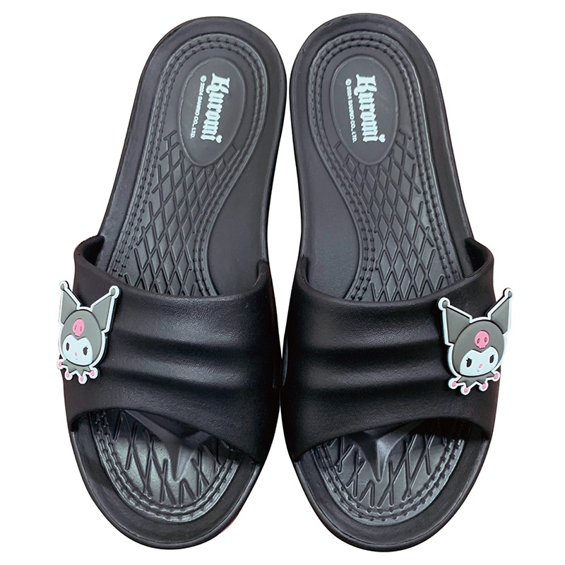 酷洛米成人舒適拖鞋-黑色25