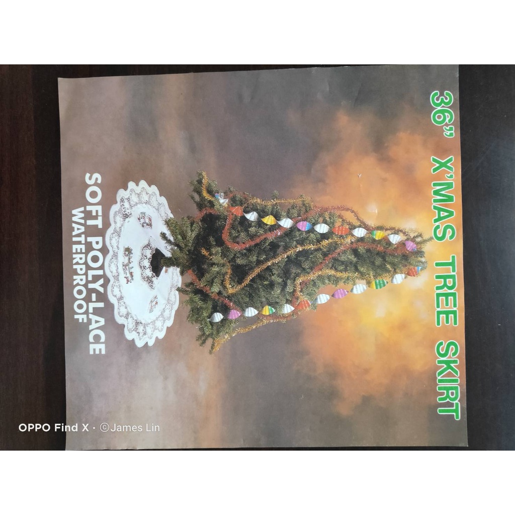 GS MALL 台灣製造 聖誕樹蕾絲地墊 90公分 聖誕樹地墊 蕾絲地墊 地墊 聖誕造型地墊 止滑墊 墊子, , large
