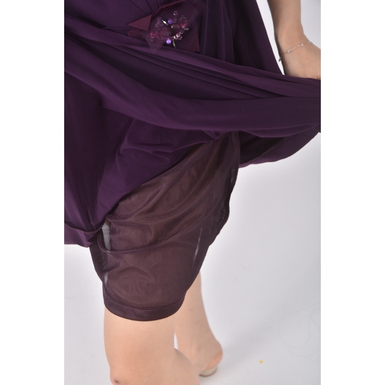 (XL) 巧玲瓏垂墜紫色洋裝二手衣, , large