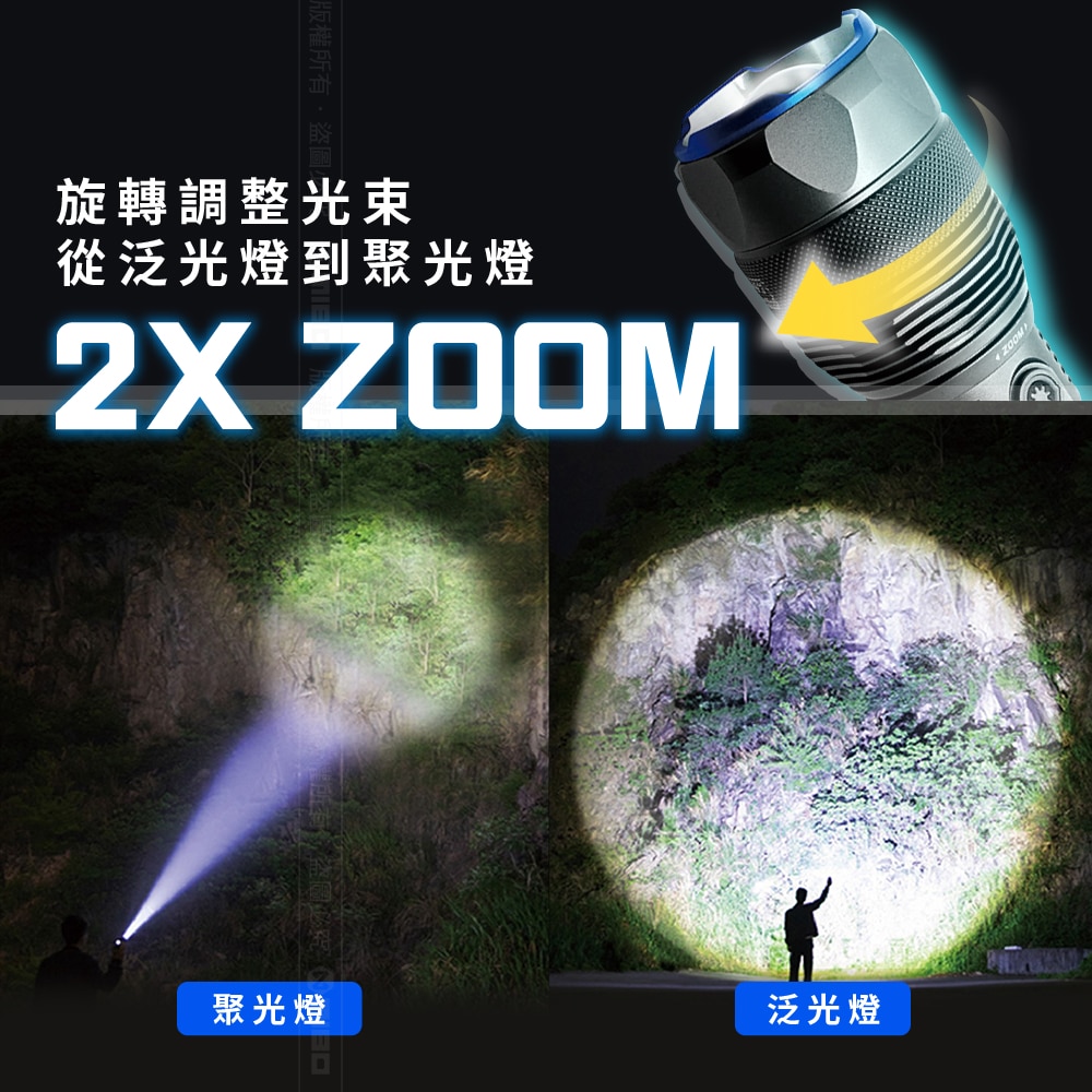 8PP MB7799 High Brightness Outdoor Flashlight 12000 Lumens, , large