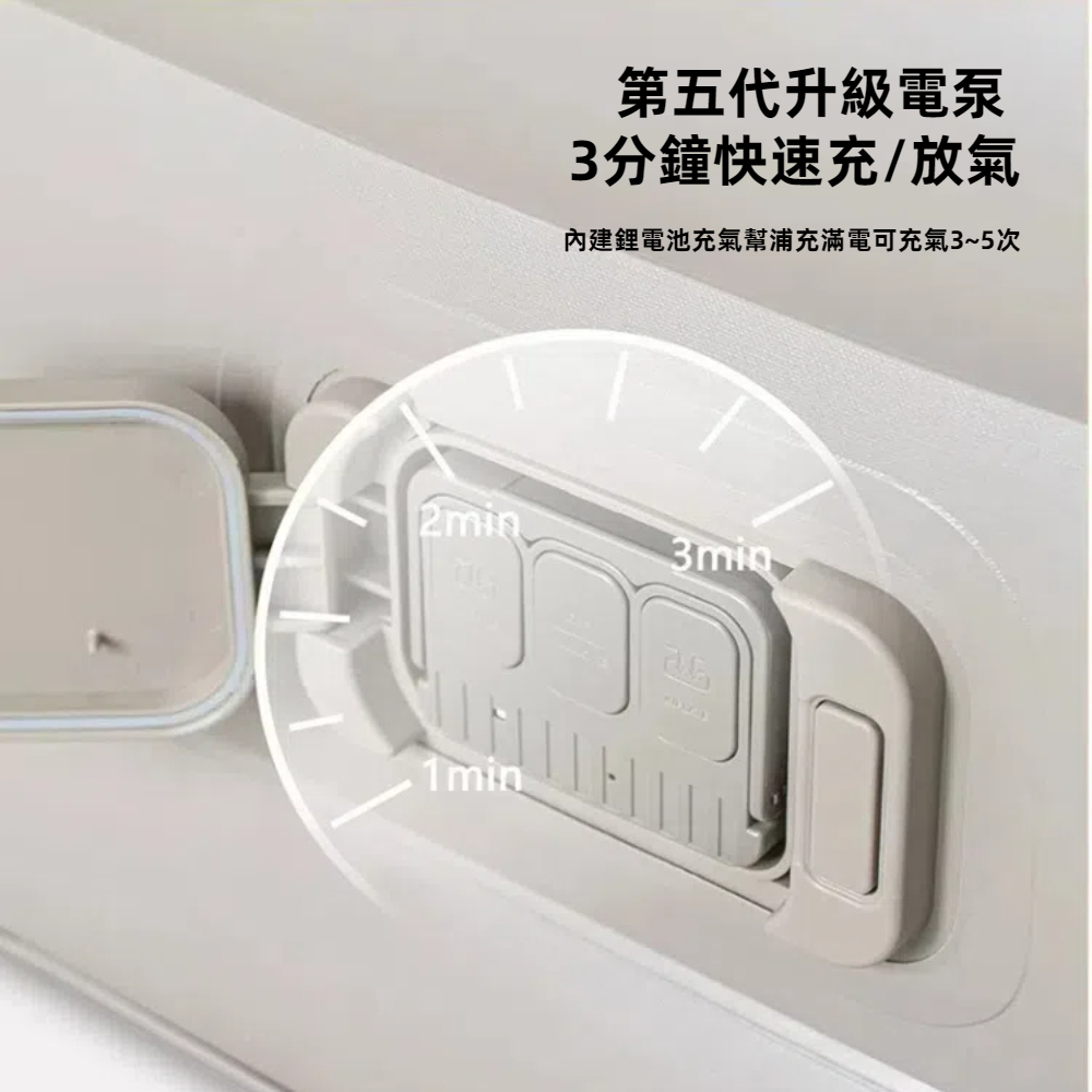 【A&R】升級電動幫浦戶外露營自動充氣床 雙人加大款 200x180cm  , , large