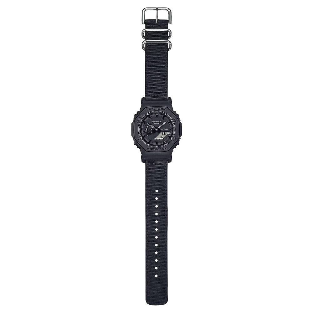 CASIO 卡西歐 G-SHOCK 尼龍錶帶 八角手錶 GA-2100BCE-1A, , large