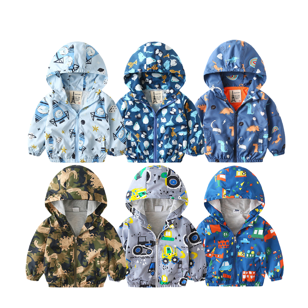 Hooded Windbreaker Jacket, , large