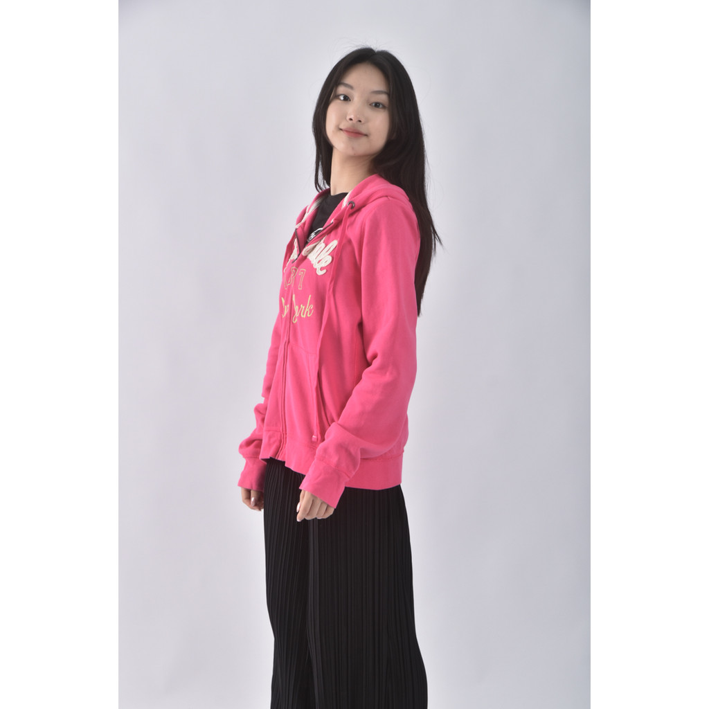 (XL) aeropostale棉質連帽粉色外套二手衣, , large