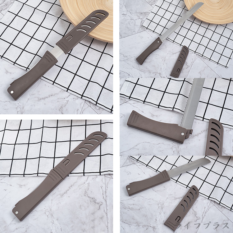 龍族折疊附套麵包刀-2支, , large