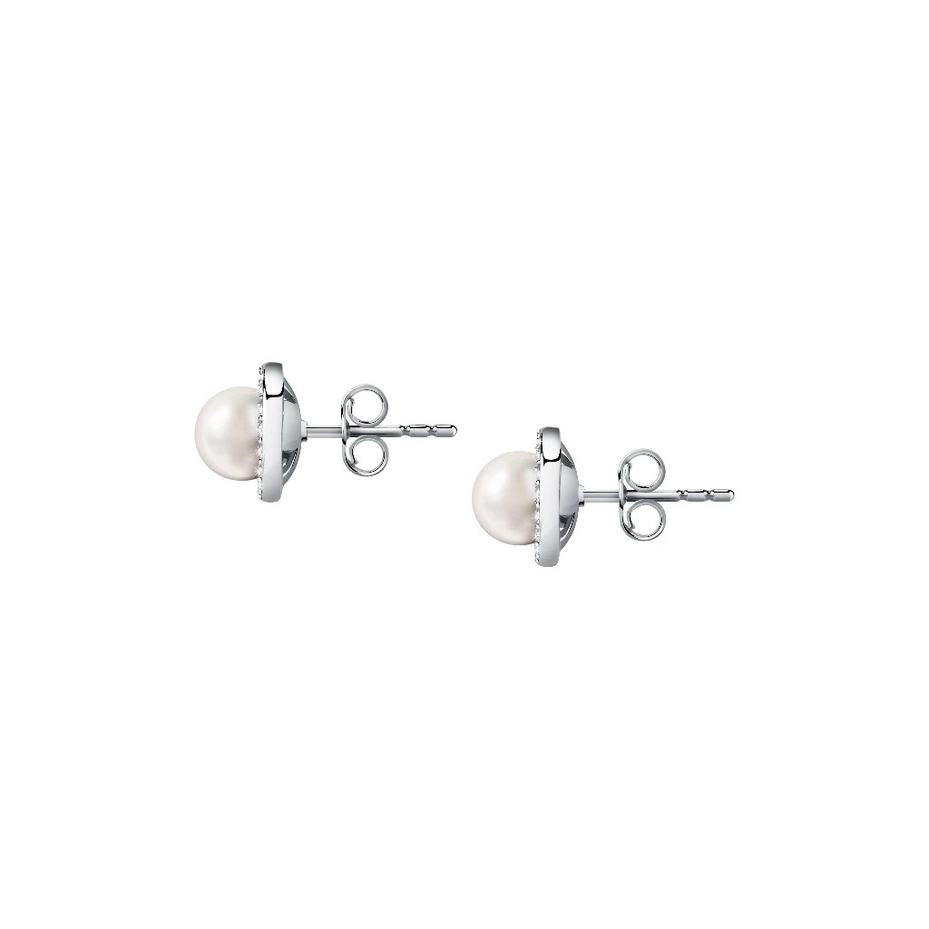 【MORELLATO】PERLA 925純銀典雅珍珠耳環 SAER51, , large