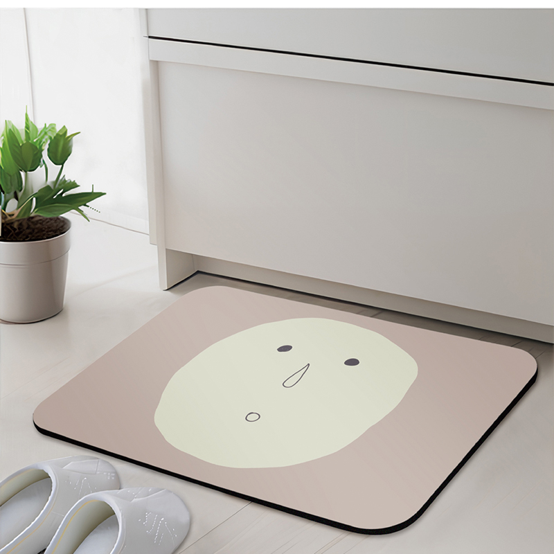 【Monster】 Soft Diatomaceous Earth Absorbent Mat – Chill Out Series (58x38cm) – Zoning Pink, , large