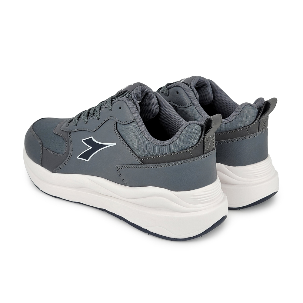 DIADORA迪亞多那 防潑水復古運動鞋 男運動鞋 男鞋 時尚 反光 寬楦 高腳背 輕量 吸震 減壓 彈力棉鞋墊 藍 灰, , large