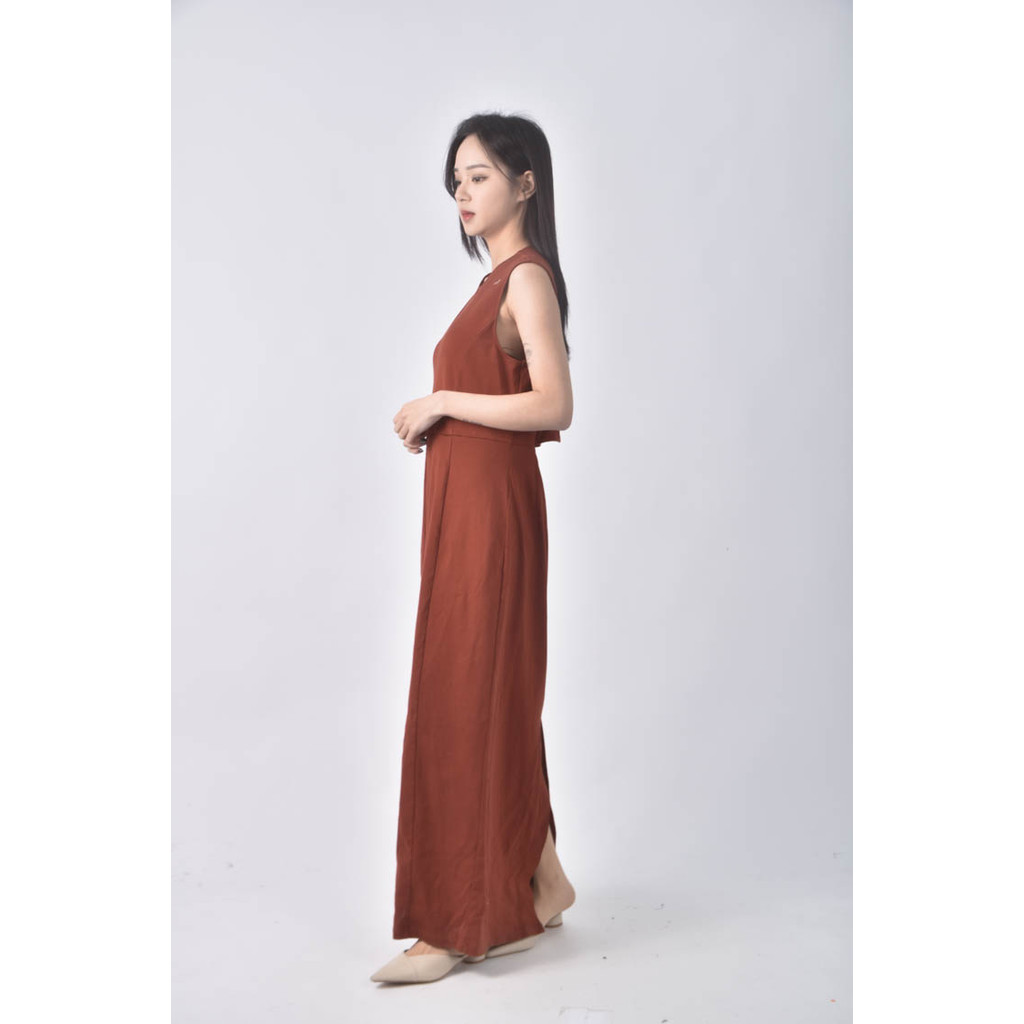 (S) beauty and youth無袖橘色洋裝二手衣, , large