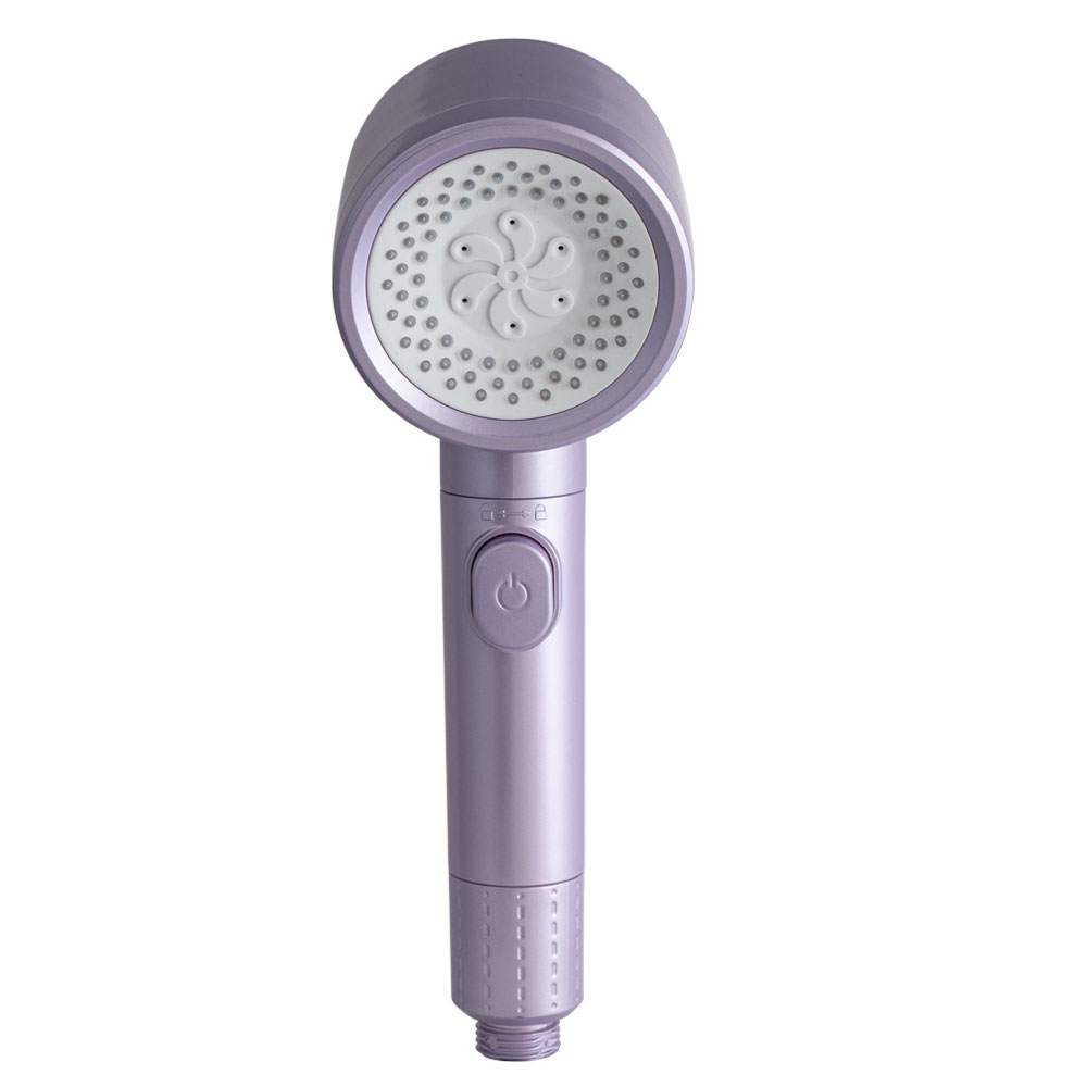 Three-section shower head, 丁香紫, large